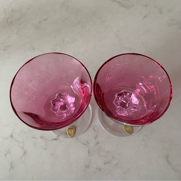 Poschinger Ruby Red Cranberry Cordial Glasses - Picture 9 of 11
